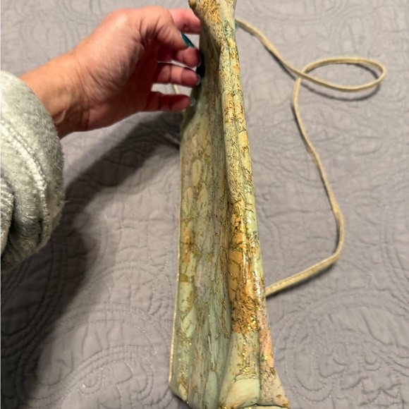 Cork Purse | 11” Wide | 7”Deep | Zip Closure | Detachable Strap | Clutch - Picture 7 of 7